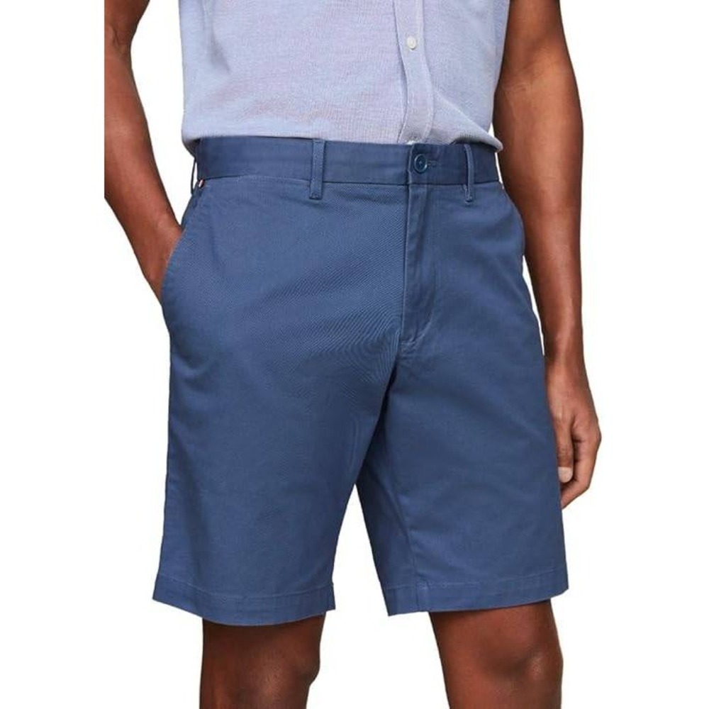 Tommy Hilfiger Mens Brooklyn 1985 THFlex Chino Shorts Blue Size 36 NWT‎